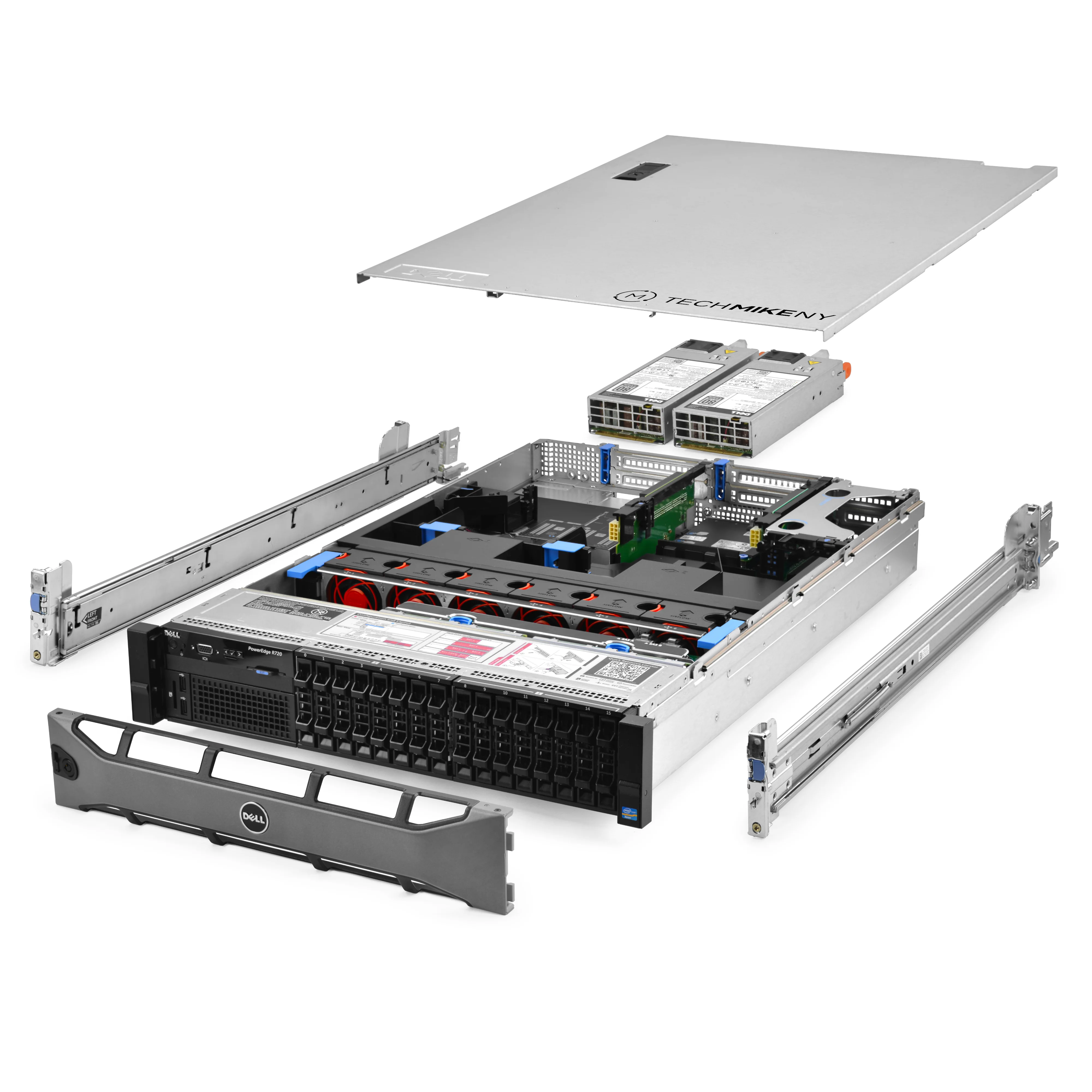 Dell R720 Intel Xeon E5-2670, 2.6GHz 8core, 16gb ram, 600gb SAS HDD, 2xPSU, 2u Rackmountable
